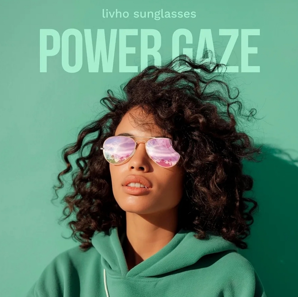 New Livho Rise Gold UV 400 mirrored Sunglasses